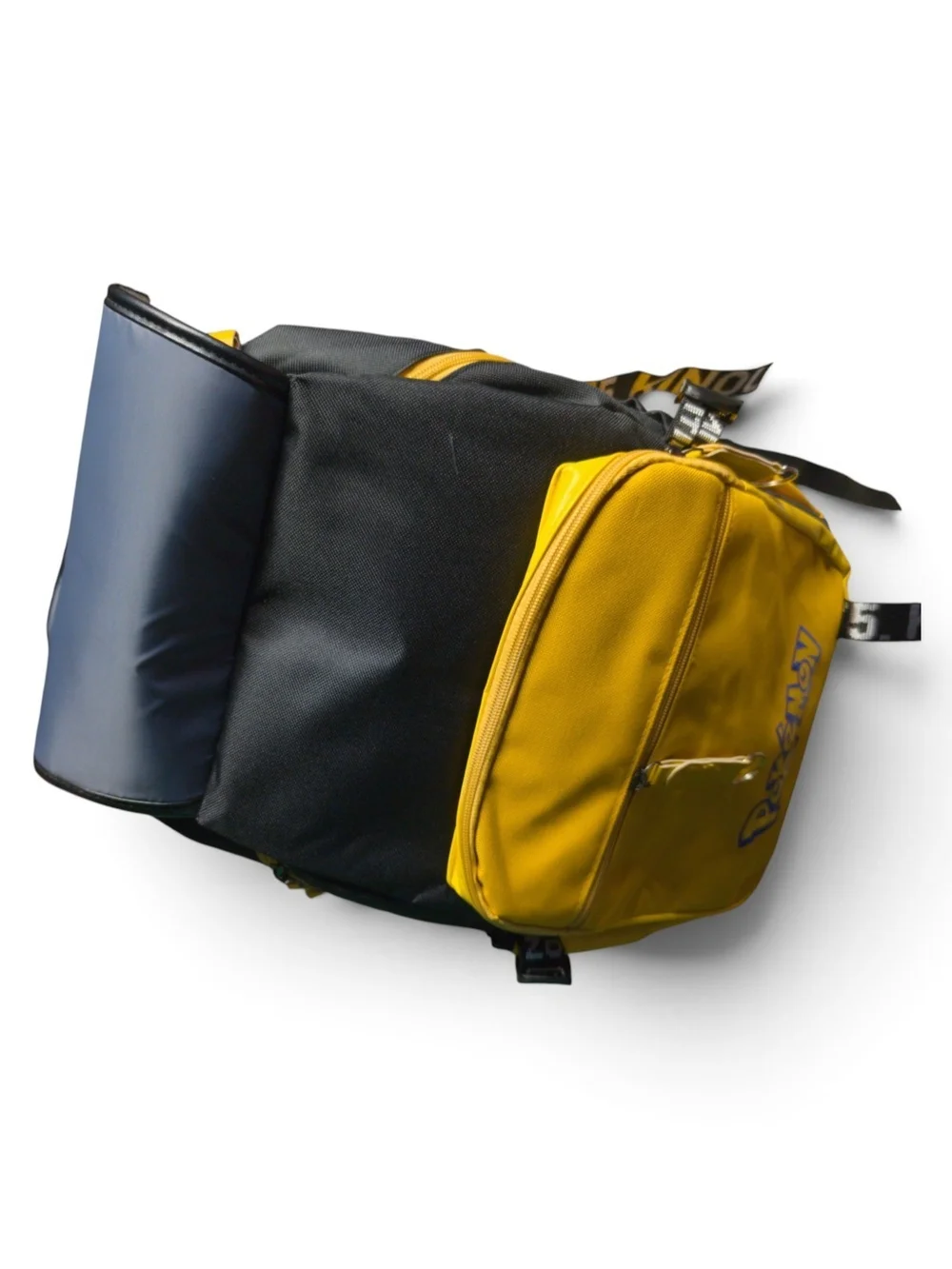 Yellow & Black Kids Backpack with Pikachu, Charmander, Squirtle & Bulbasaur